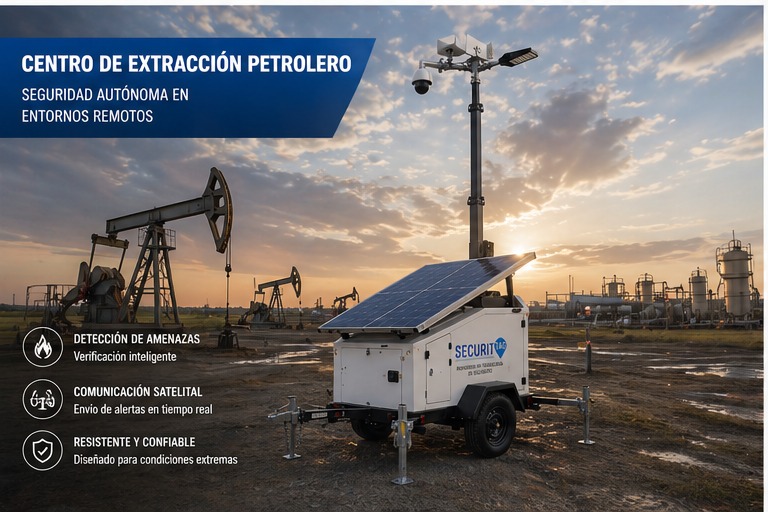 SECURIROVER en centro de extracción petrolera